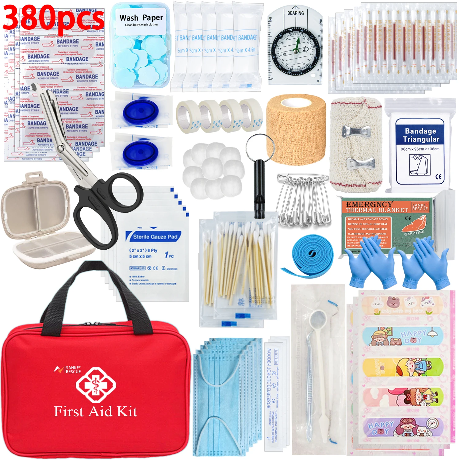 First Aid Kit 26-401 Piece Tactical Emergency Kit - Image 3