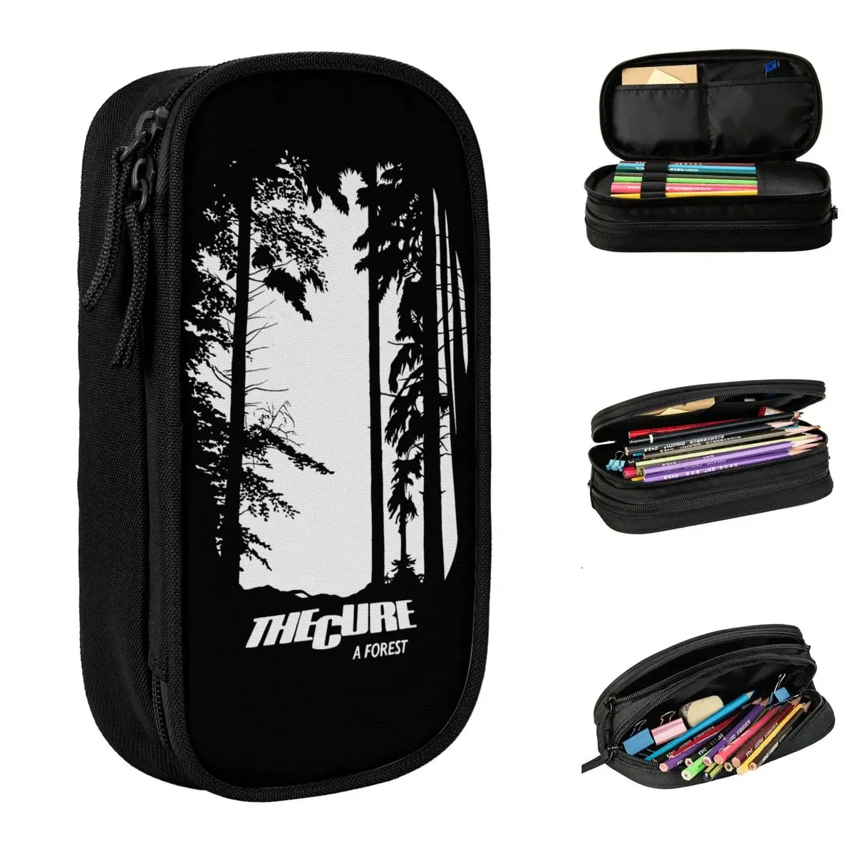 

Rock Band The Cure A Forest Accessories Pen Box Large-capacity For School Pencil Case Stationery Gift