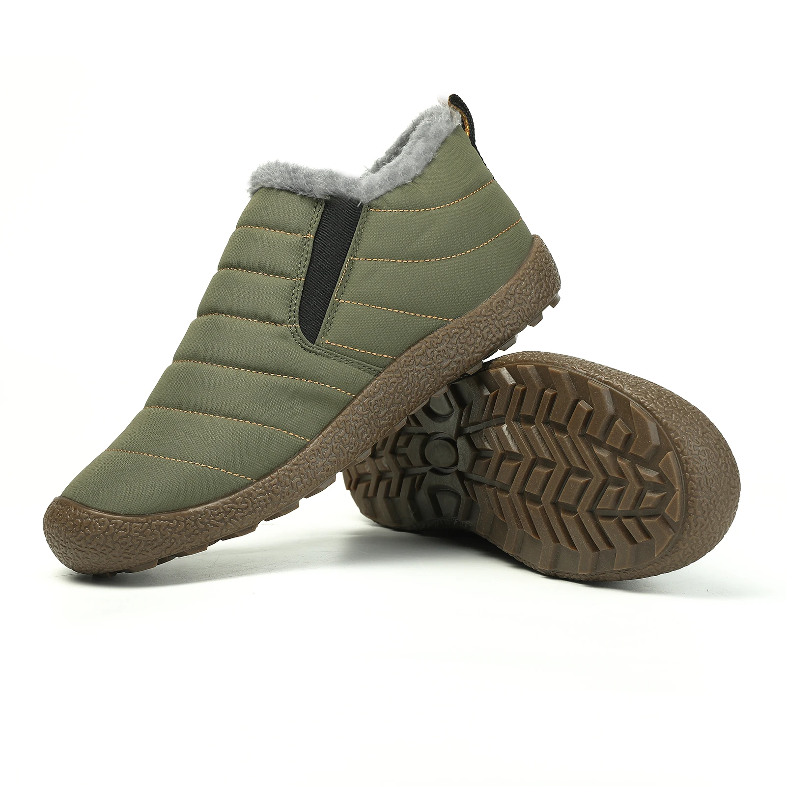 

Winter Men Snow Boots Warm Fur Big Size 39-48 Unisex Ankle Boots Long Plush Outdoor Mens Sneakers Waterproof Male Casual Shoes