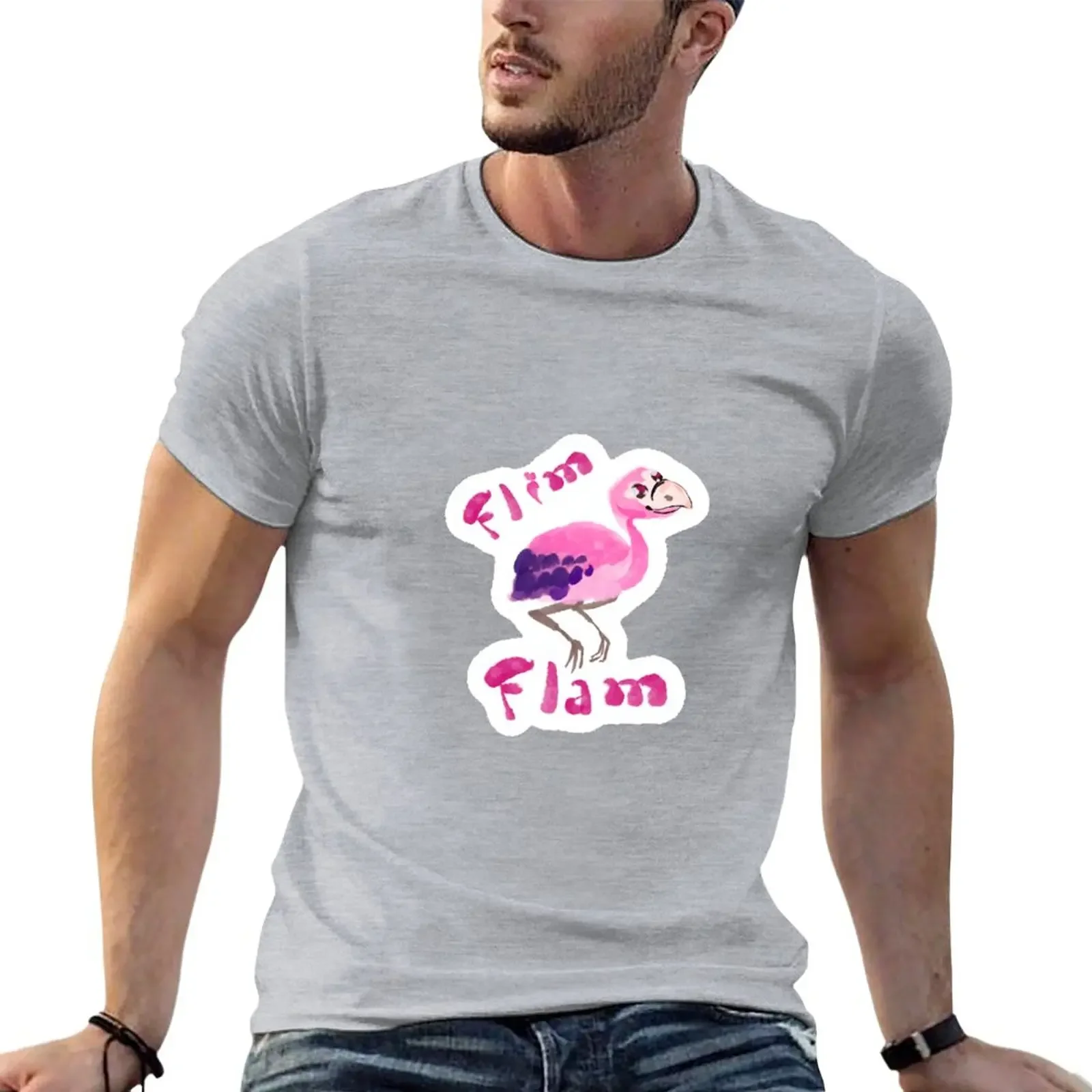 

Cute Flamingo T-Shirt quick-drying sweat cute clothes mens cotton t shirts