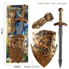 Children's Toy Weapon Shield Sword Hand Stage Performance Ancient Costume Acting Props Cosplay Accessories Plastic Safety Toys 4