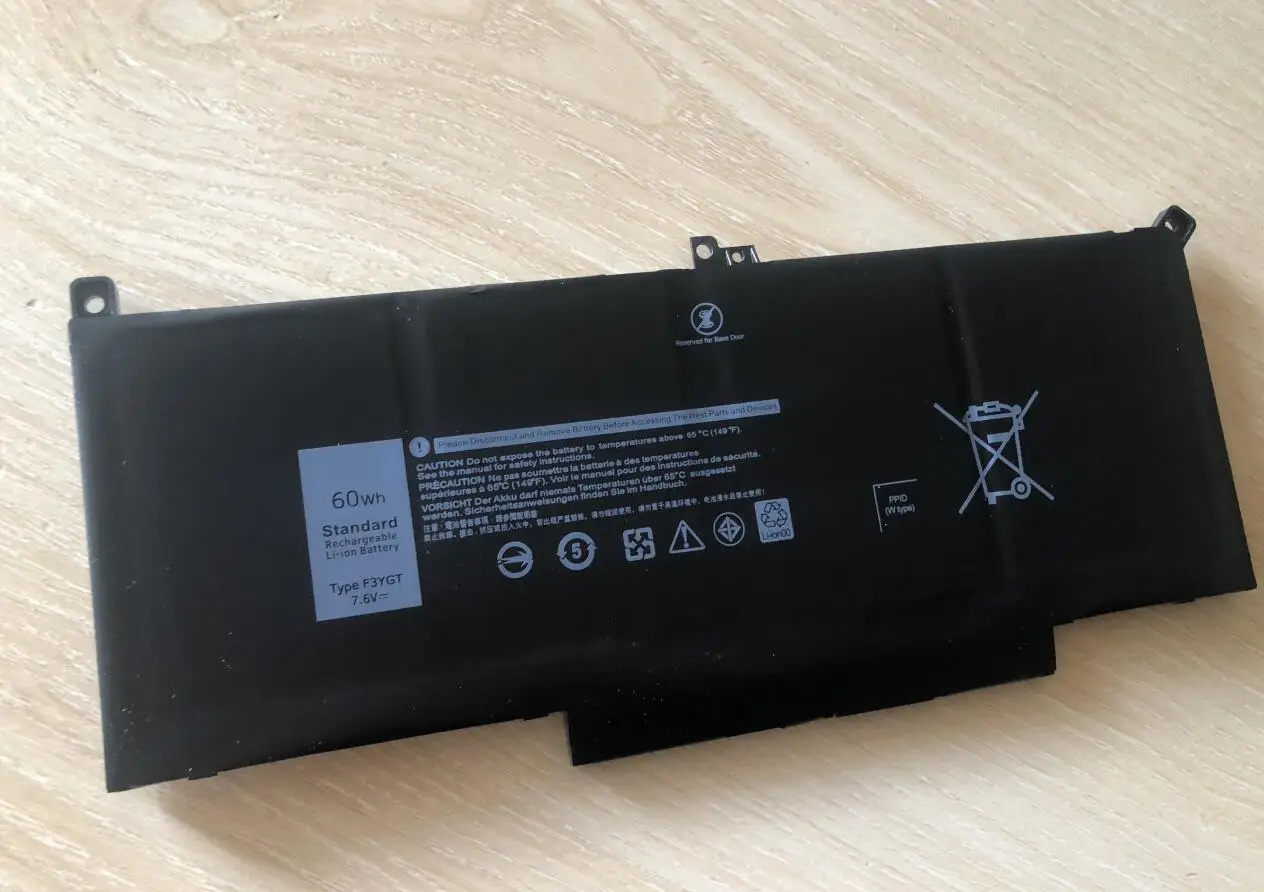 7.6V 60Wh F3YGT ノートパソコンバッテリー Dell Latitude 12 7000