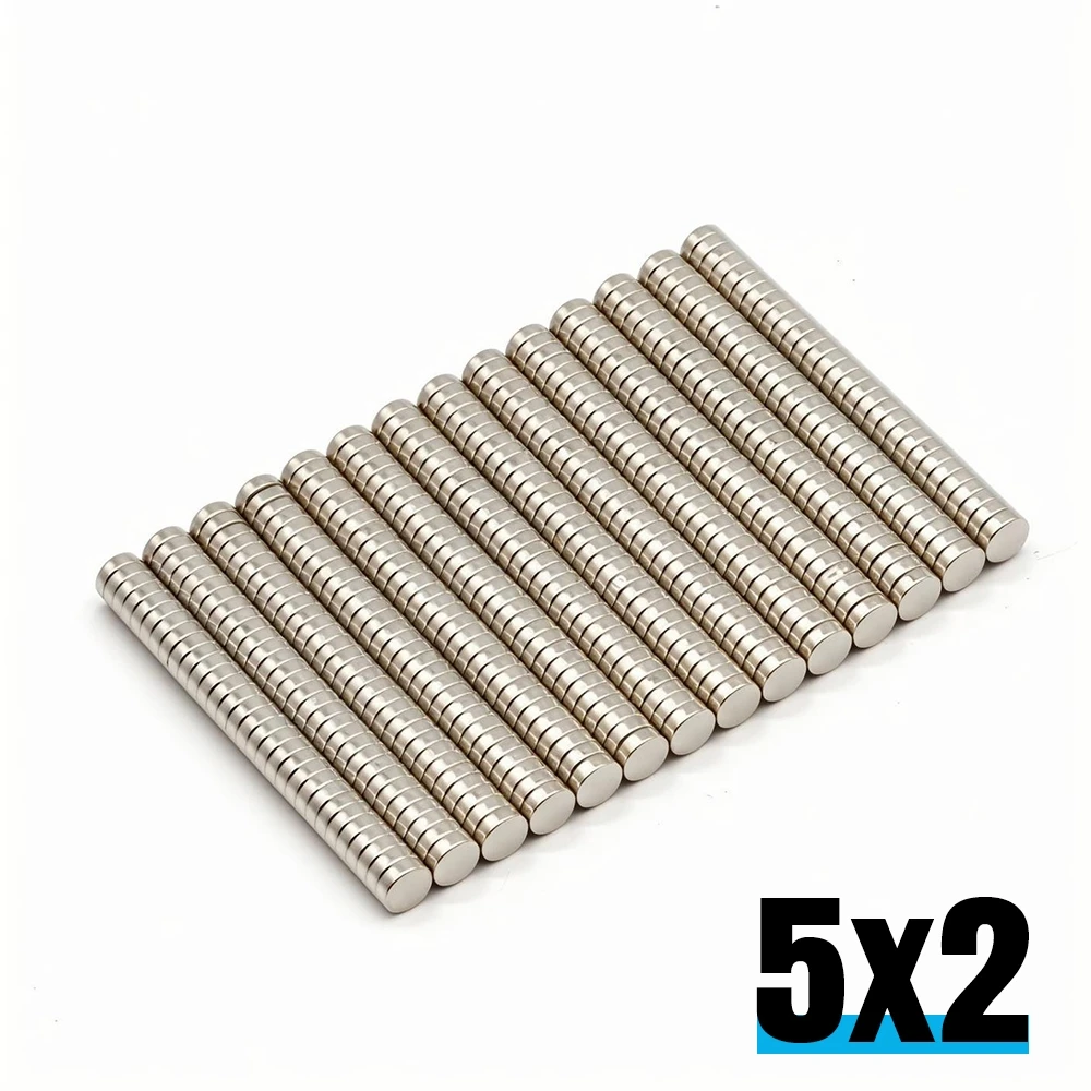 5 x 2 mm superstarker runder Neodym-Magnet, leistungsstarke Kühlschrankmagnete, NdFeB-Permanentmagnet, Imanes – Detail 1