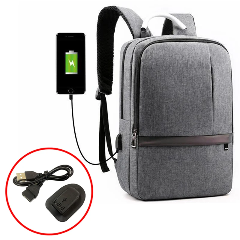 배낭 외부 USB 충전 포트 USB 인터페이스 및 충전 케이블 여행용 숄더백 충전 액세서리