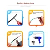300W Hot Air Gun 110V US Plug with Heat Shrink Tubing Kit 2:1 Shrinkable Wire Connect Cover Cable Repair Protection Heat Gun 5