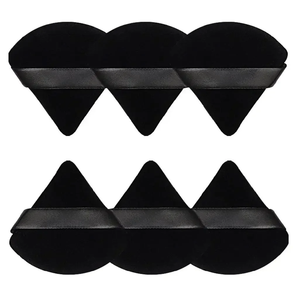 Makeup Sponge 1/3/6Pcs Triangle Velvet Powder Puff For Face Eyes Contouring Shadow Seal Cosmetic Foundation Makeup Tool