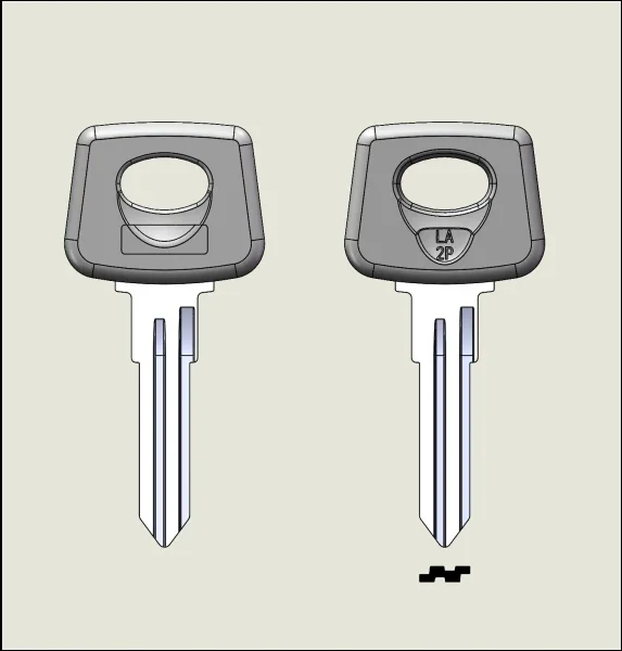 5-100 Pcs LA-2P Uncut Key Blank Hi-Rel Iron Glue chave em branco заготовки ключей двери for Door Home Bedroom Lock Security Safe