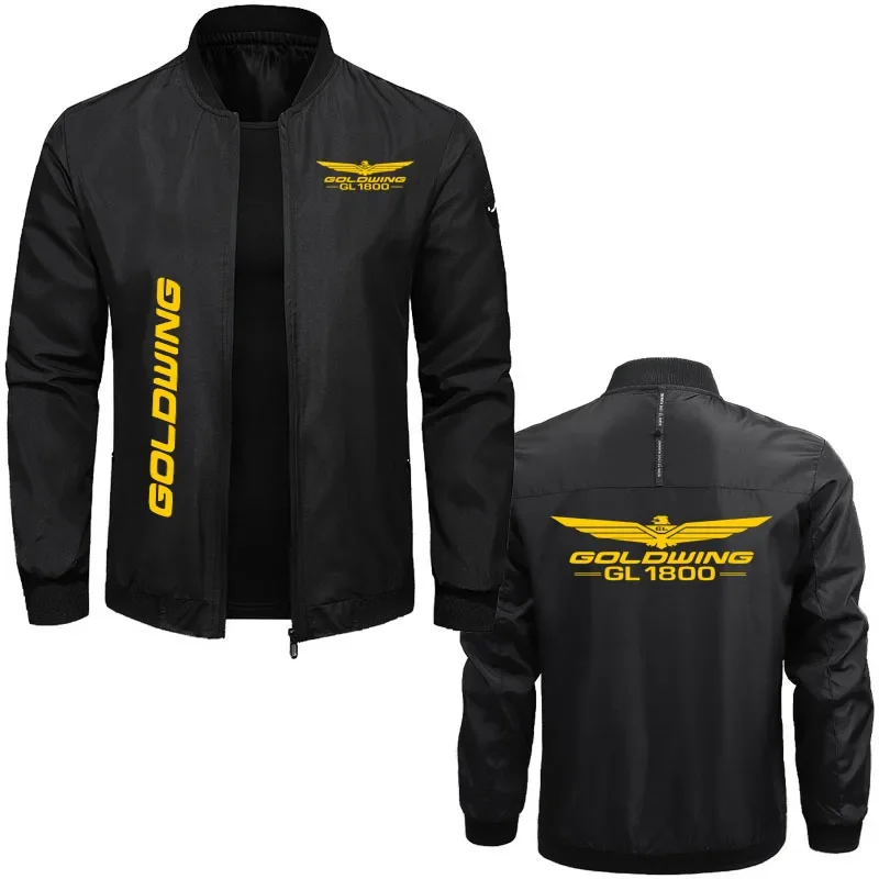 

Ветрозащитная Мужская жесткая куртка, брендовая мужская куртка GL1800 с золотым крылом, Высококачественная уличная куртка-бомбер в стиле хип-хоп для мужчин