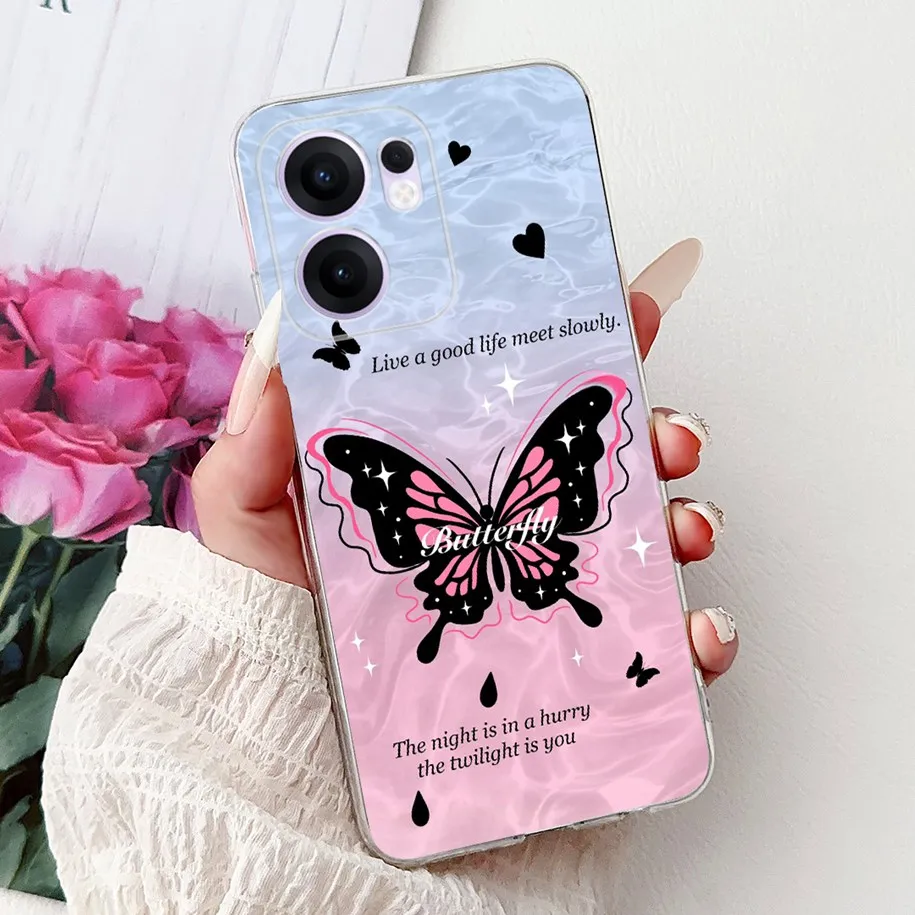 Clear TPU Silicone Soft Phone Case with Floral Design