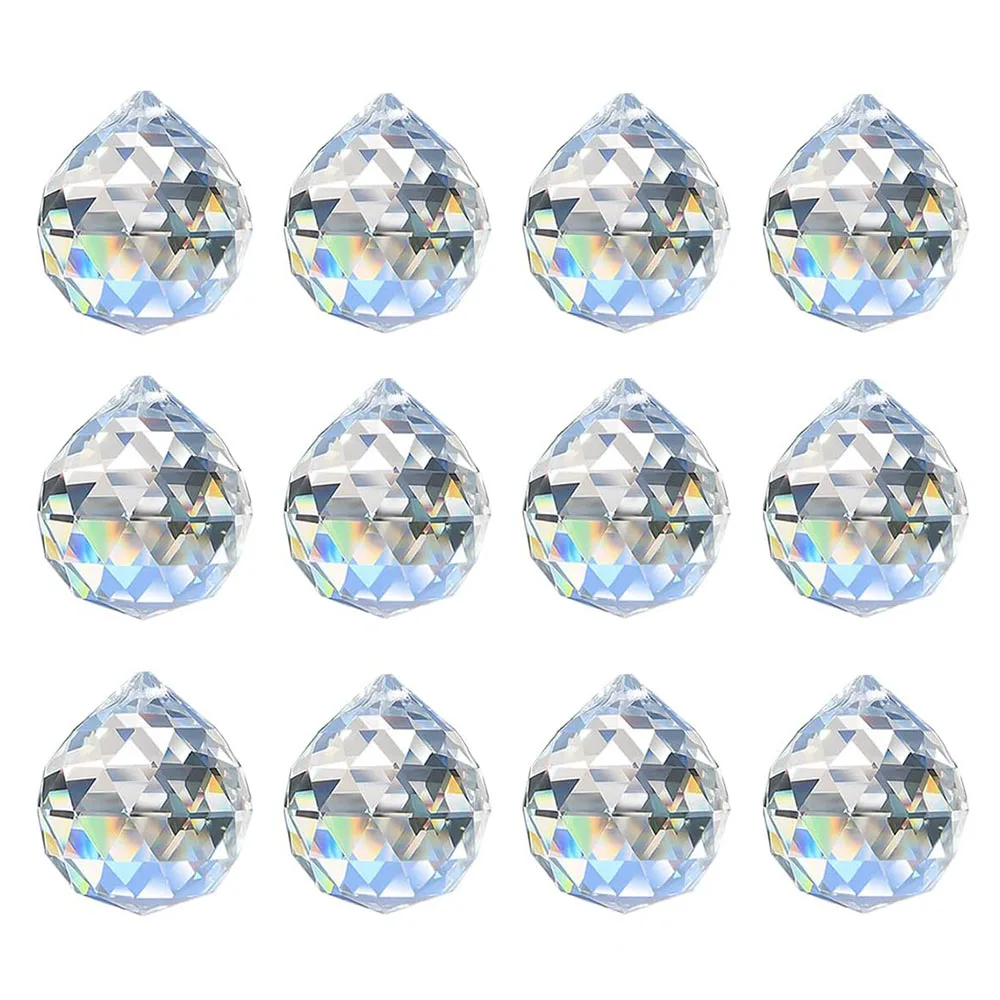 Sun Catchers Crystal Pendant 10pcs AB Crystal Ball Prism Chandelier Pendant Rainbow Maker DIY Bead Curtain Xmas Ornament