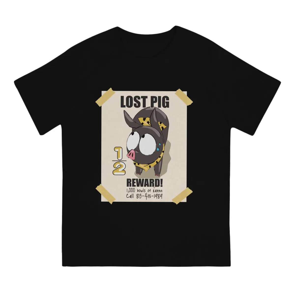 

Men's T-Shirts P Chan Ryoga Lost Pig Leisure Pure Cotton Tees Short Sleeve Ranma Manga T Shirt Round Neck Clothing Gift Idea