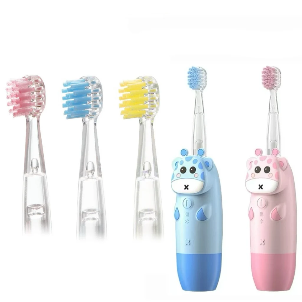 Cabezales de repuesto para cepillo de dientes para niños, accesorios para cepillo de dientes eléctrico Revyline RL025/LANBEIBEI LB-L01, boquillas, cerdas, regalo J291