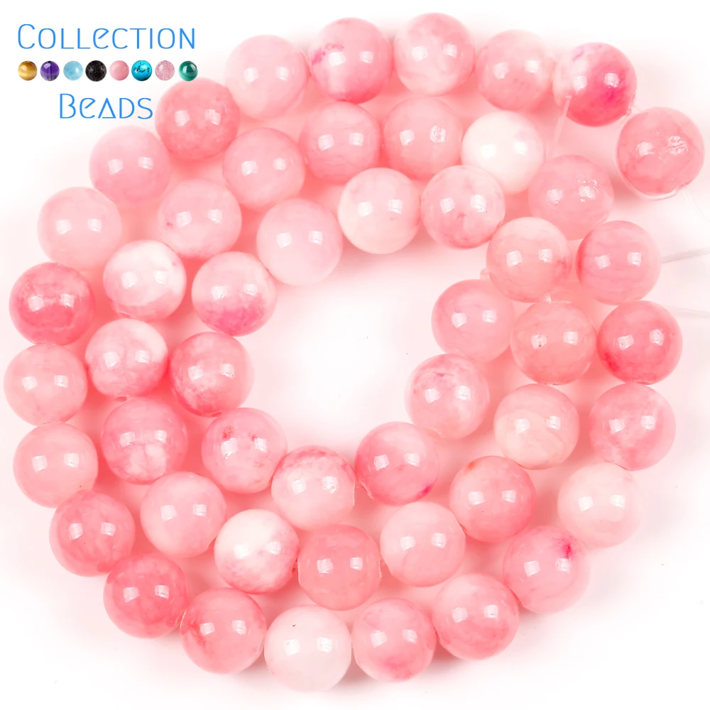 Vibrant Natural Stone Beads - Multi-Size Colorful Jaspers & Turquoises for DIY Jewelry & Bracelets