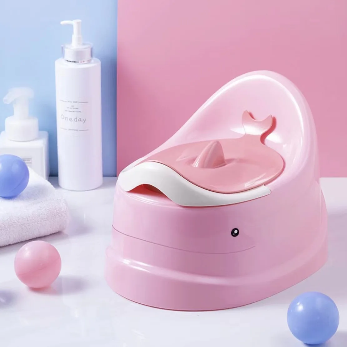 

Portable Baby Potty Toilet Seat For Kids Children's Pot With Cover Baby Toilet Training Seat Detachable Bedpan Infant Urinal