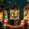Christmas Carousel Old Man Tree Phone Booth Music Box Crystal Ball Octave Box Drifting Snow Children's Birthday New Year Gift 2