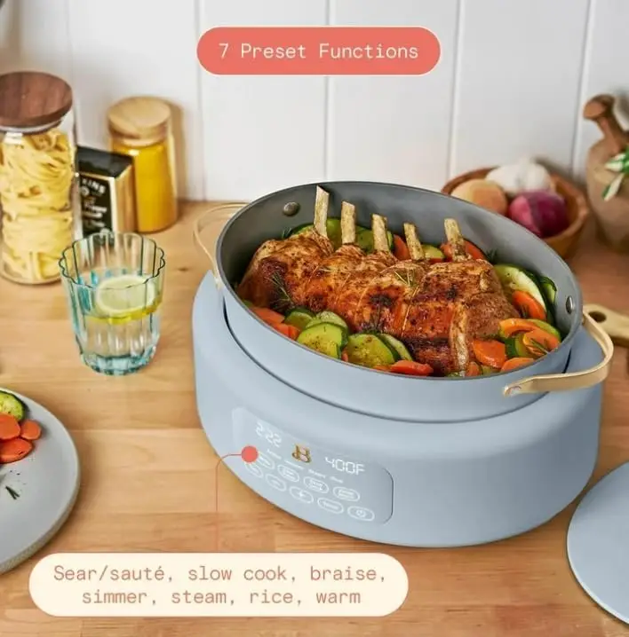 10 in 1 Electric Multi-Cooker (Cornflower Blue) 6