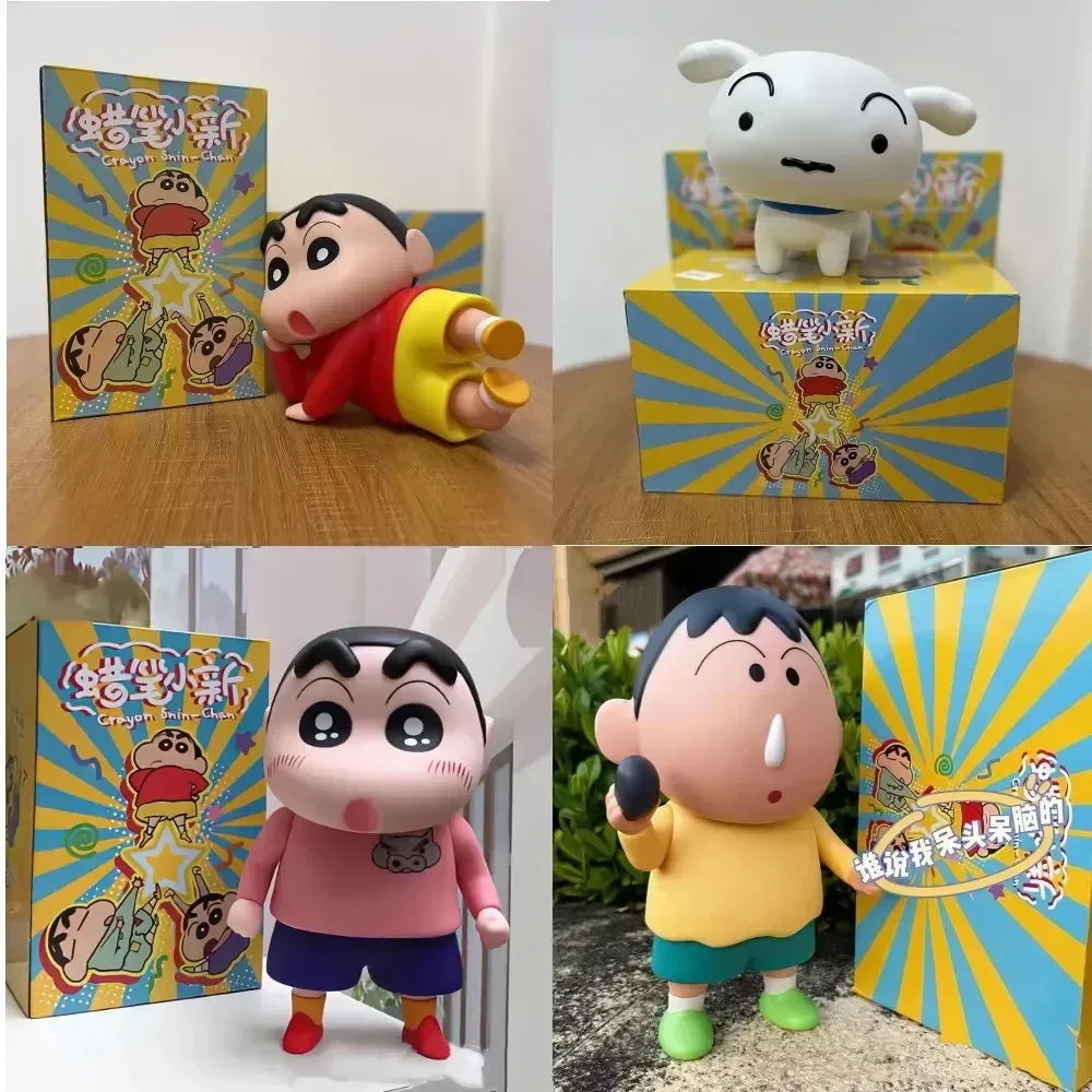 

15-22 см Crayon Shin-Chan Xiaobai Аниме фигурки виниловые кавайные куклы игрушки модель шарниры передвижной шкаф рождественские подарки на день рождения