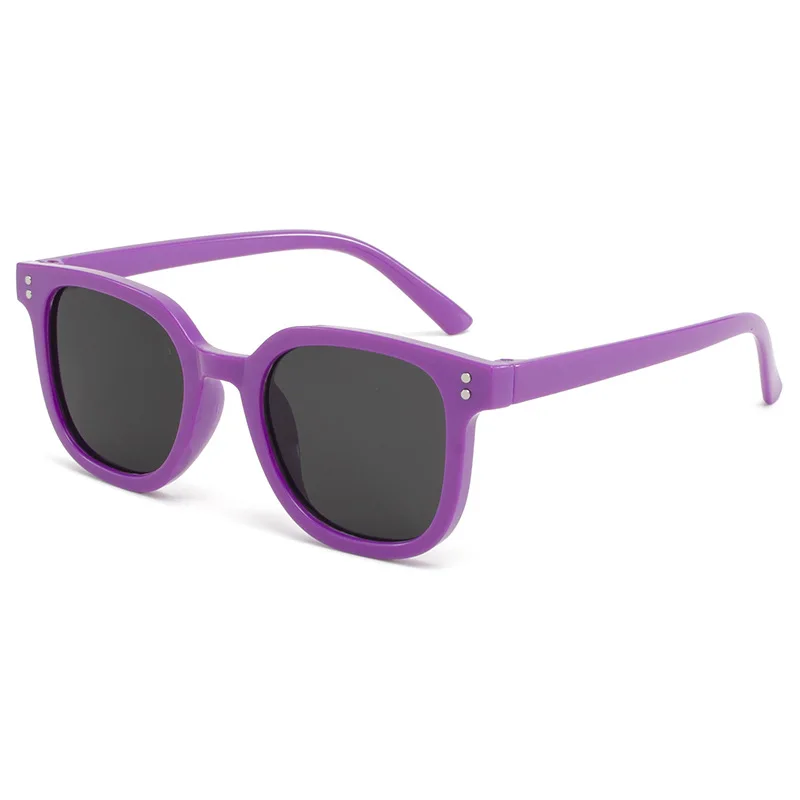Gafas de sol cuadradas con montura pequeña para niños, gafas de sol de marca de diseñador a la moda para niños, gafas con sombreado para exteriores UV400_voghion.com