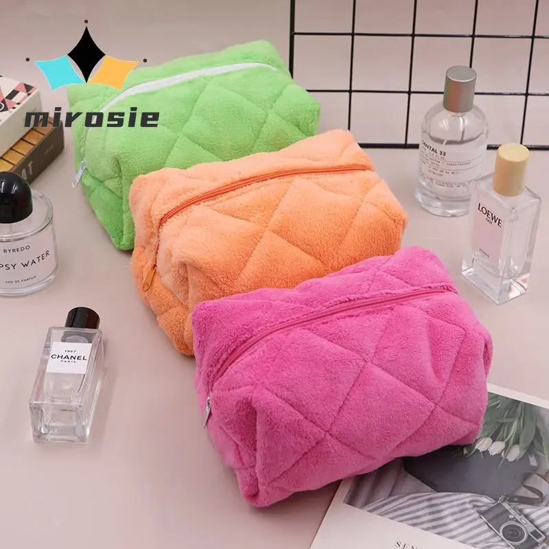 MIROSIE Towel Fabric Cosmetic Stitched Large Capacity  Travel Toiletry Bag Cosmetic and Skincare Storage Bag for Makeup Skincare 3