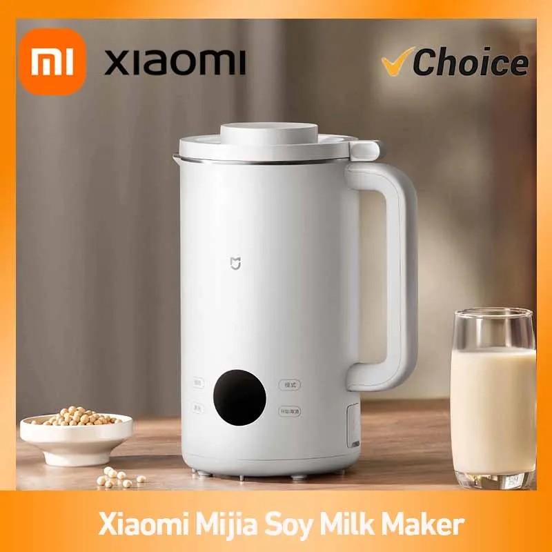 Xiaomi Mijia Soymilk Maker 1L LED Large Screen 12 Hours Appointment 3 professional whipping technologies 6 hot cold drink menus soymilk maker
