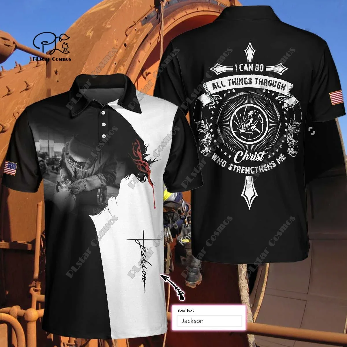 

PLstar Cosmos 3D Printing Various Industries Polo Shirts Custom Name Summer Workwear Tops Sleeveless T-Shirts Sports Collection