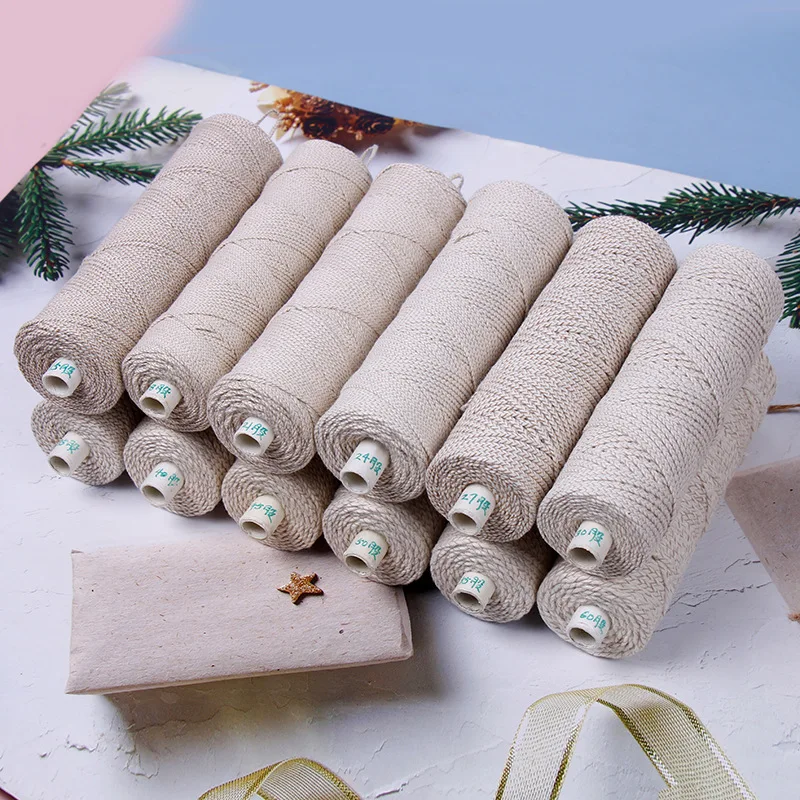 Multi-strand Cotton Woven Scented Candle Line Smokeless Wax Core DIY Handmade Candle Making Supplies Accessories
