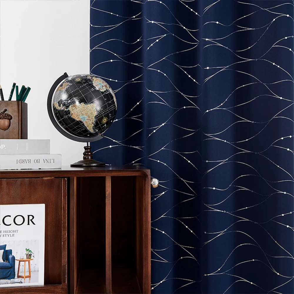 Solid Color Thermal Insulated Blackout Curtains - Simple Modern Drapes 3