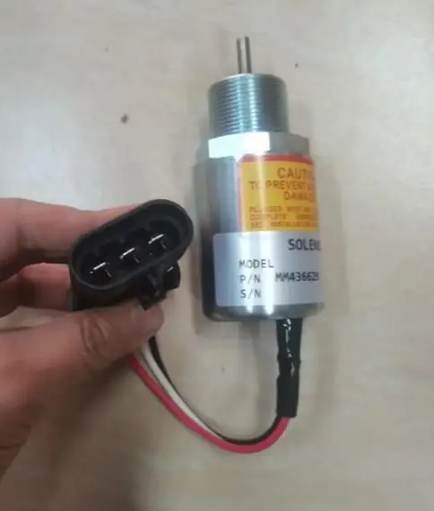 

FOR Toro Tractor 3000D L3E L3E2 L3A L3C Diesel Engine Stop Solenoid 12V 24V MM436629 1751ES-12B2UC4 Fuel Shut Off Solenoid VALVE