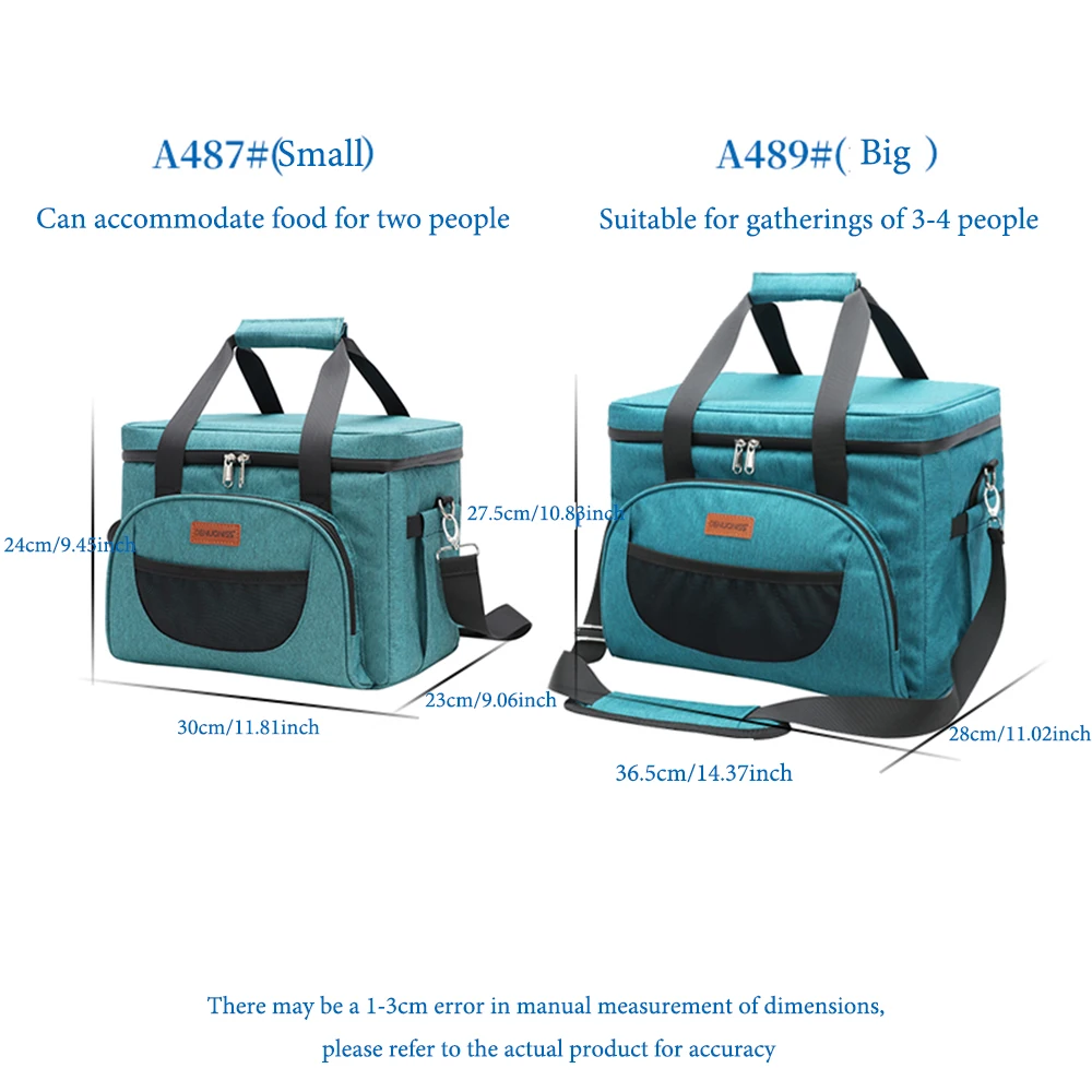 Insulated Bag 16/28L Shoulder Insulated Cooler Bag For Food Thermal Bag Picnic Camping Waterproof &Leak Proof Cooler Customized DENUONISS insulated bag,thermal food bag