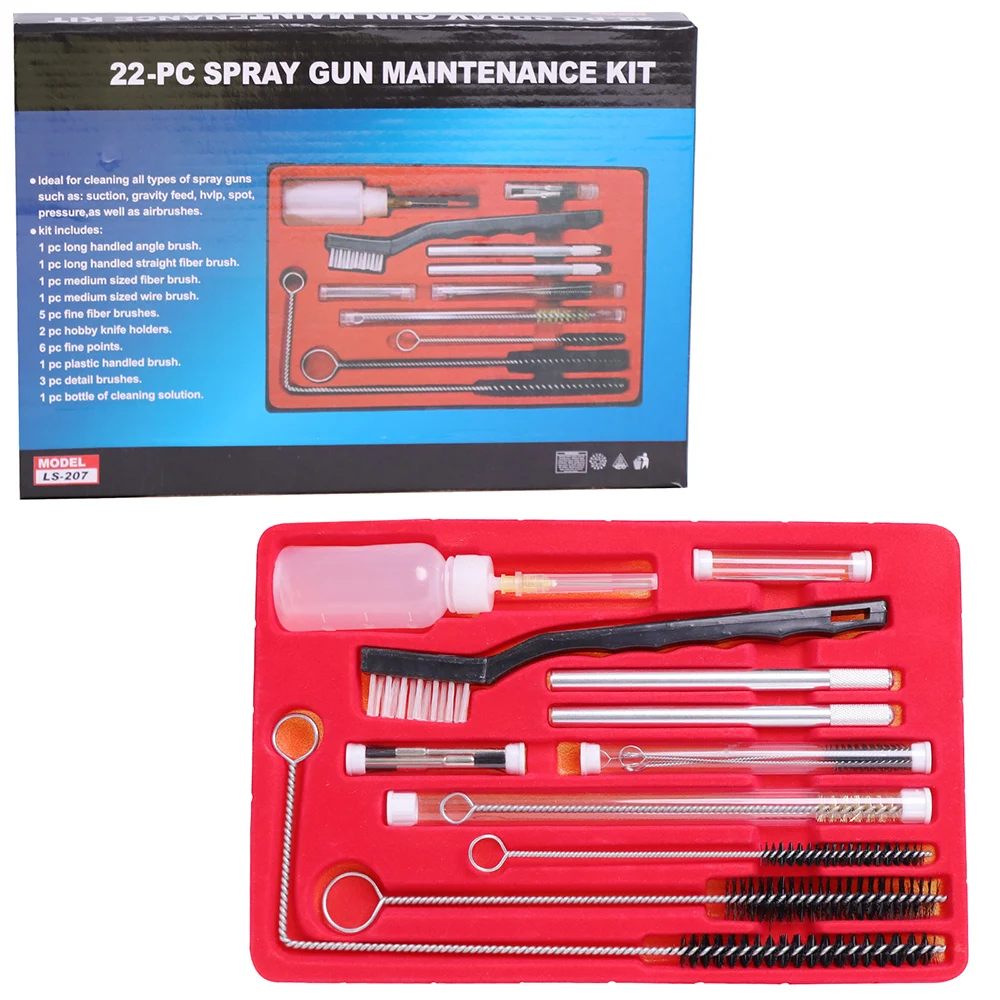 Kit D'outils D'entretien Pour Aérographe Double Action - Démontage, Nettoyage Et Maintenance Facile - 9