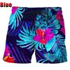 Summer Hawaiian Beach Shorts Quick Drying 3d Printed Palm Motif Swim Trunks Shorts Board Shorts Men Funny Beach Shorts 2