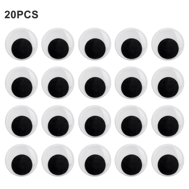 1Pair Jumbo Self Adhesive Googly Wiggly Eyes 7.5/10/15.4cm for Toys Dolls  DIY Accessory Eyeball Refrigerator Door - AliExpress