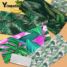 Tamanho macio da almofada do rato do anime bonito da palma das folhas verdes da árvore da banana para o teclado pequeno da almofada do rato de mousepad deak esteira para cs go lol