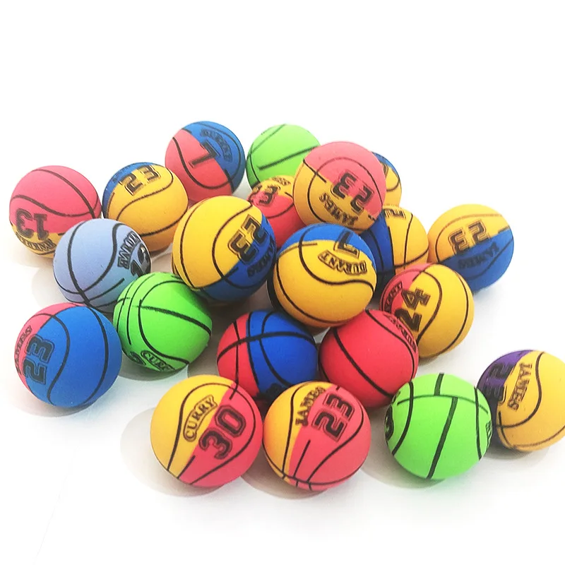 

10pcs 42mm Basketball Rubber Bouncing Bouncy Balls Watermelon Fruit Cartoon Juggling Jumping Outdoor Sports Toys for Baby Kids