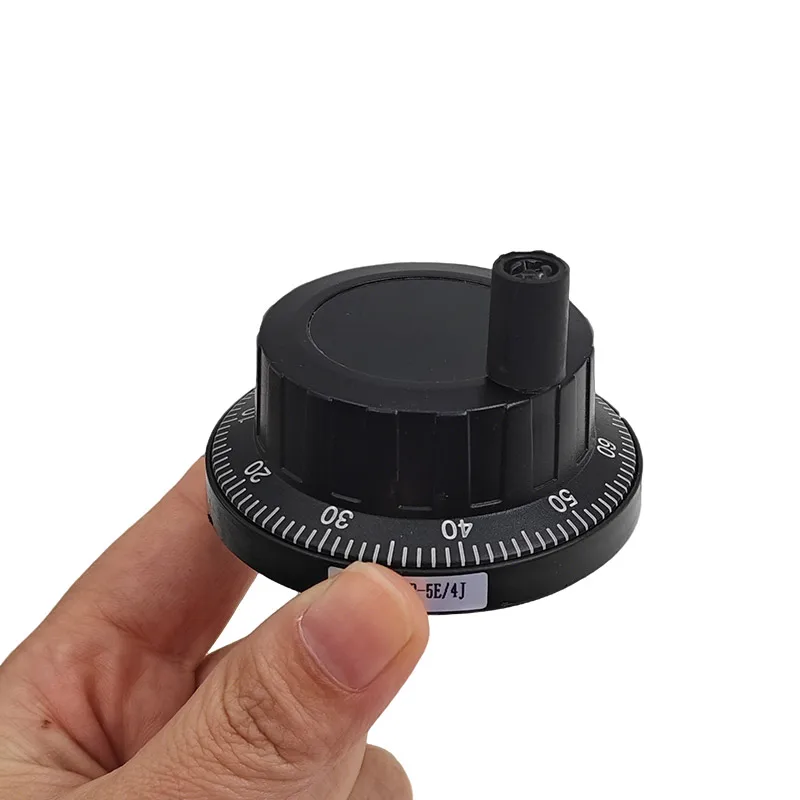 CNC 기계 및 PLC용 고정밀 60mm 검정색 CNC 수동 펄스 발생기 5V 100 펄스 NPN 인코더