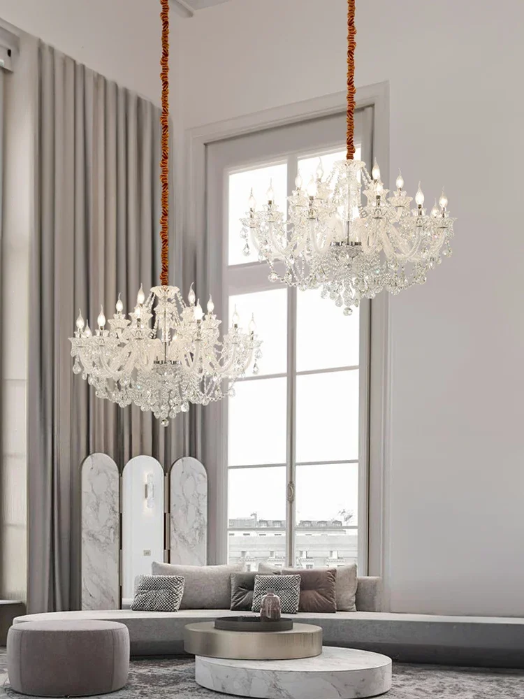 

French Entry Lux Chandelier Villa Lamp in the Living Room Dining-Room Lamp Bedroom High-End Crystal Chandelier Creative