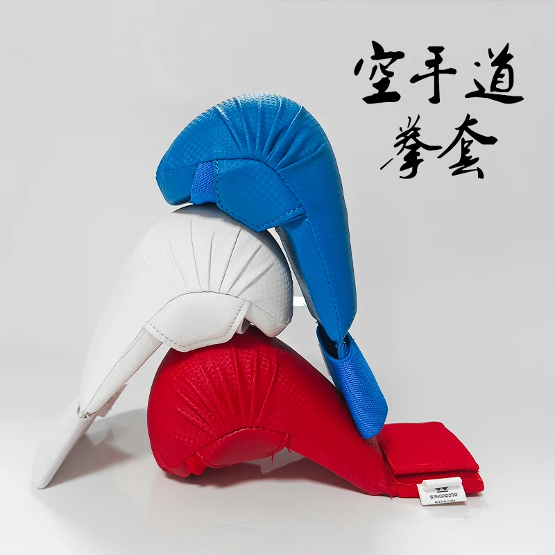 New karate gloves white Diamond PU+molded foam gloves taekwondo gloves