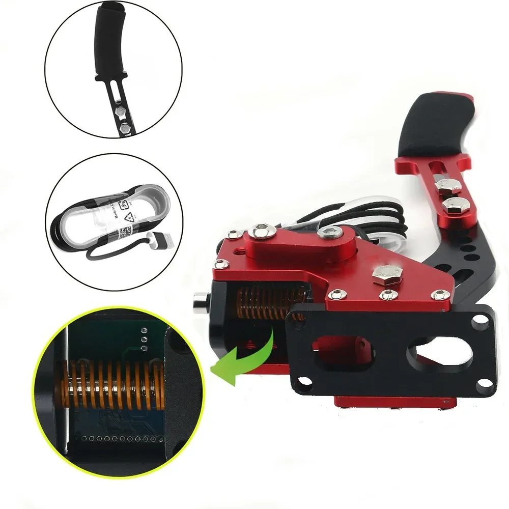 Racing Handbrake USB Handbrake SIM For G25/27/29 T300 T500 64Bit PC Racing Games Fanatecosw Dirt Rally Drift Hand Brake El Brakes Lever