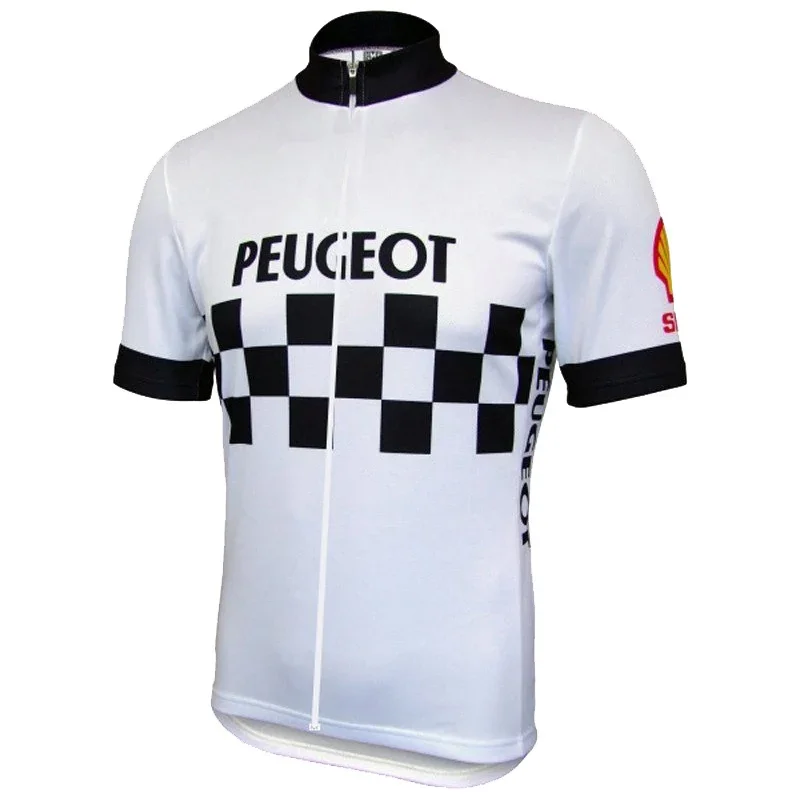 thumbnail image 1 of PEUGEOTful TEAM Retro Classic Ciclismo Jerseys Carreras Bicicleta Verano Manga Corta Ropa Ciclismo Ropa Maillot, 1 of 4