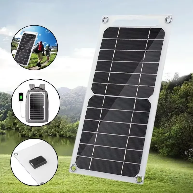 Portable Solar Panel, With USB, Outdoor Hiking And Camping, Mobile Phone Charging Bank Charging Panel
