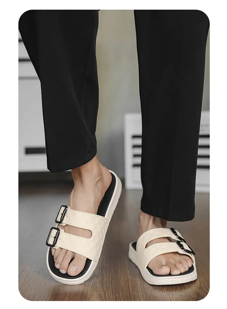 شباشب شاطئ صيفية للرجال صنادل مريحة تسمح بمرور الهواء خفيفة للغاية شباشب رجالية داخلية وخارجية مقاس كبير 46 47