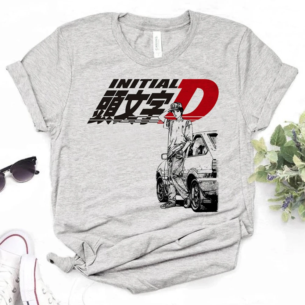 

Initial d t-shirts women comic streetwear t shirt female manga y2k clothes