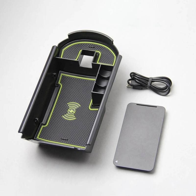 Mobile Phone Wireless Charging Central Armrest Storage Box 1Lot for Toyota C-HR CHR C HR