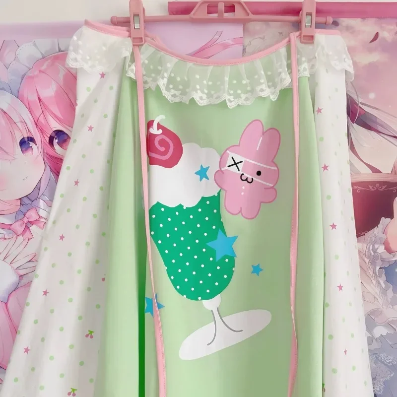 Sweet Kawaii Cartoon Print Women T-shirt Loose Casual E-girl Contrast Color Cute Graphic Tee Japanese Y2k Aesthetic Tshirts Tops 2