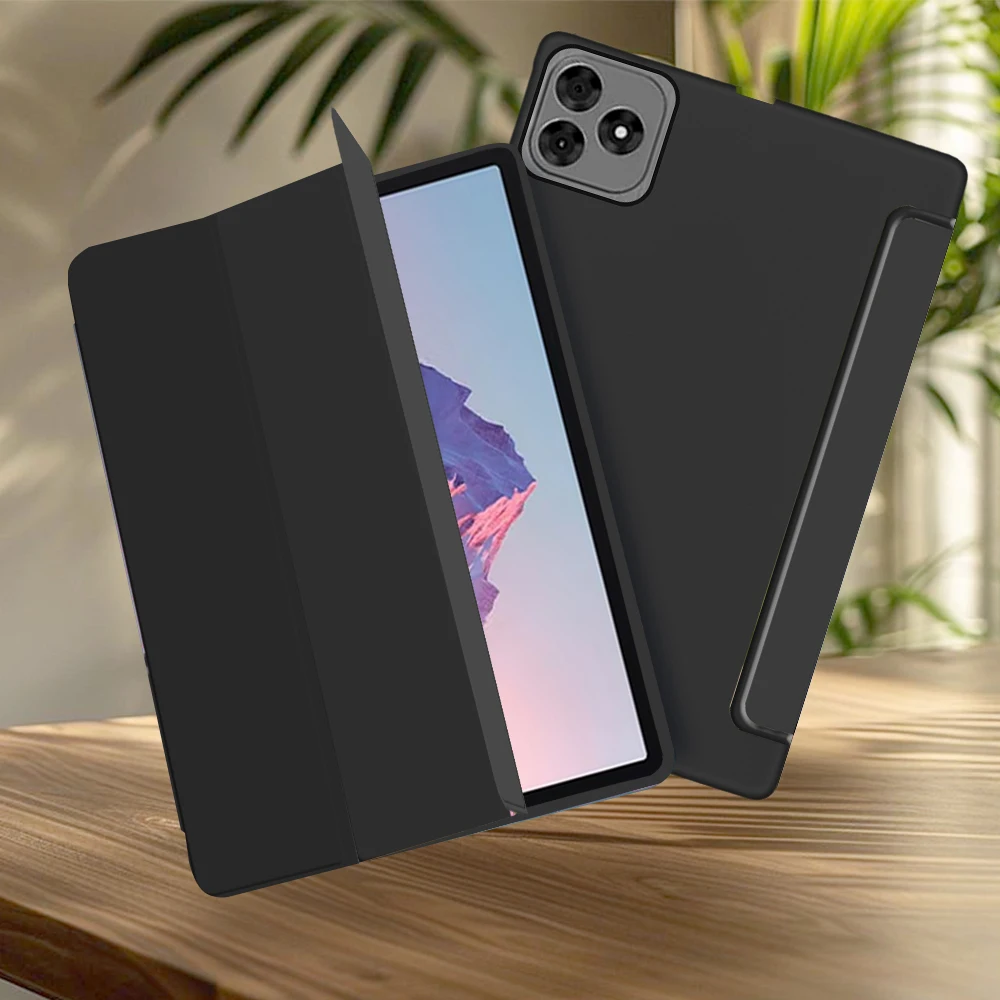 Premium Tablet Case with Triple-Fold Stand and Soft TPU Back