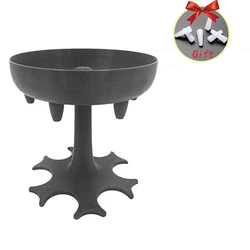 Elegant 6-Shot Liquor Dispenser & Holder for Parties and Gatherings (Style C Grey)