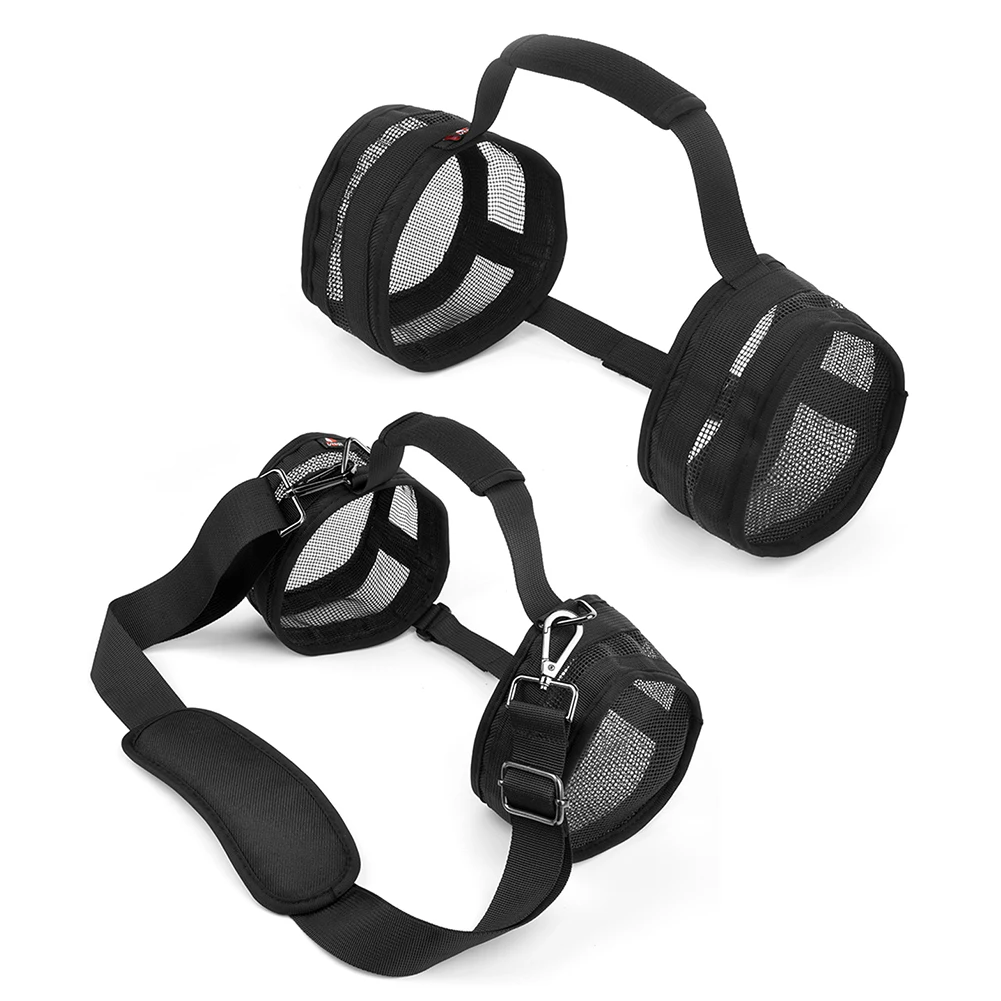 Nylon Speakers Protective Bag with Handle and Shoulder Strap Portable Speaker Organizer Anti