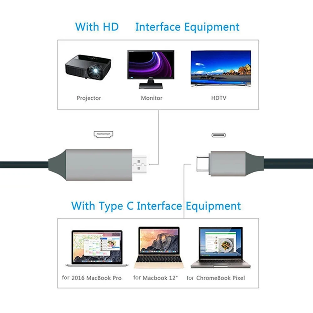 ƺ     ̺, CŸ-HDMI ȣȯ USB 3.1-HDMI ȣȯ  ̺, 4K @ 30HZ