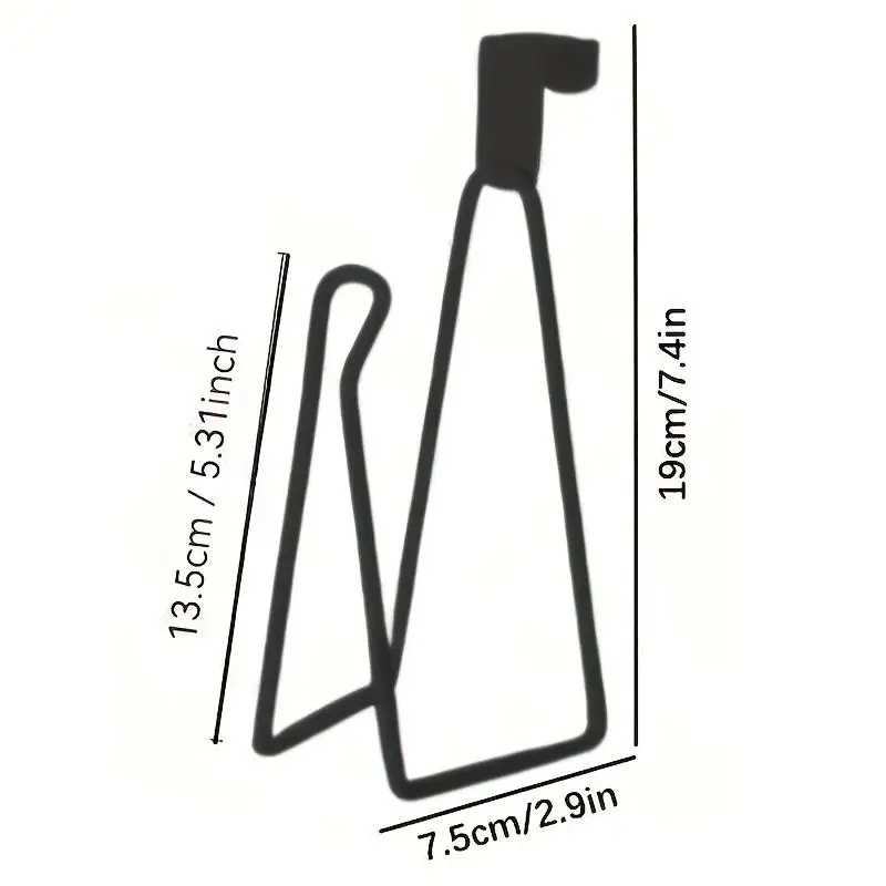 Simple Iron Toilet Roll Paper Holder Organizer Wall Mount Storage Stand Kitchen Bathroom No Drill Tissue Towel Dispenser