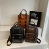 Vintage Women Backpacks High Quality Soft Leather Rucksack Student School Bag Casual Travel Knapsack Fashion Designer Back Pack 4